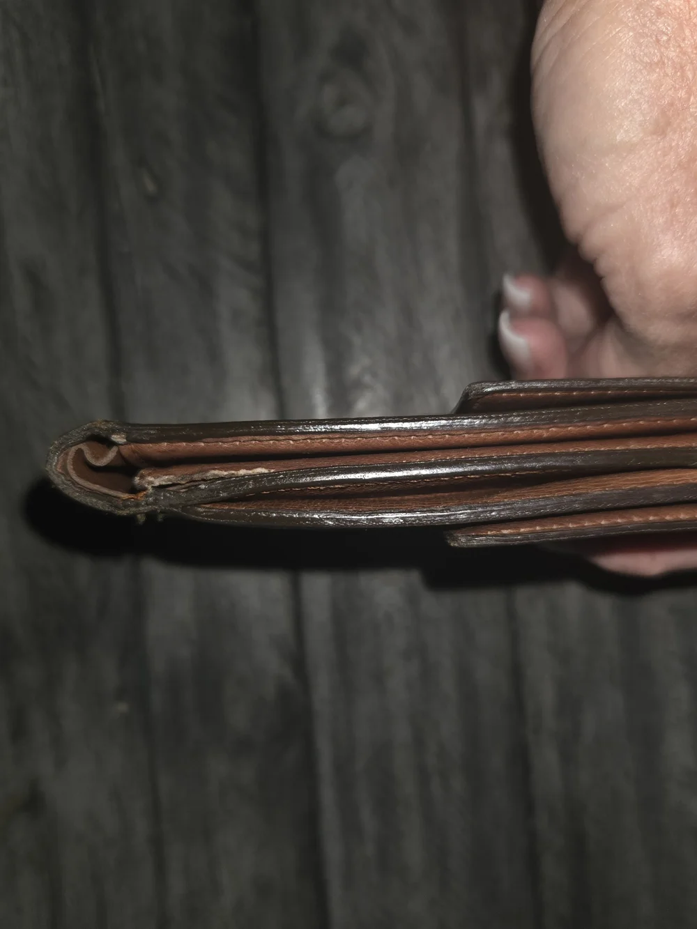Louis Vuitton Brown Monogram Folded Wallet - Picture 3 of 9